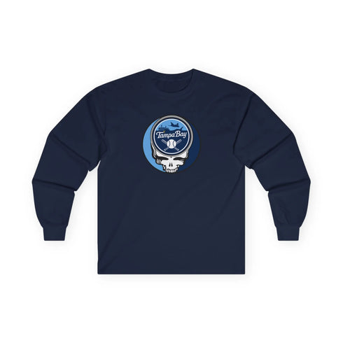 Grateful Dead - Tampa Bay Rays Classic Stealie Long Sleeve Tee - MLB - StealieShop